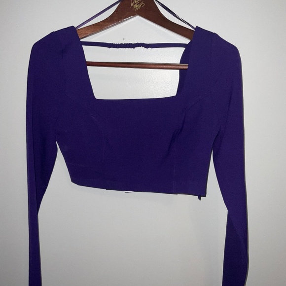 Zara Eggplant Crop Top – Women’s XS / S, New With Tags - Picture 4 of 6